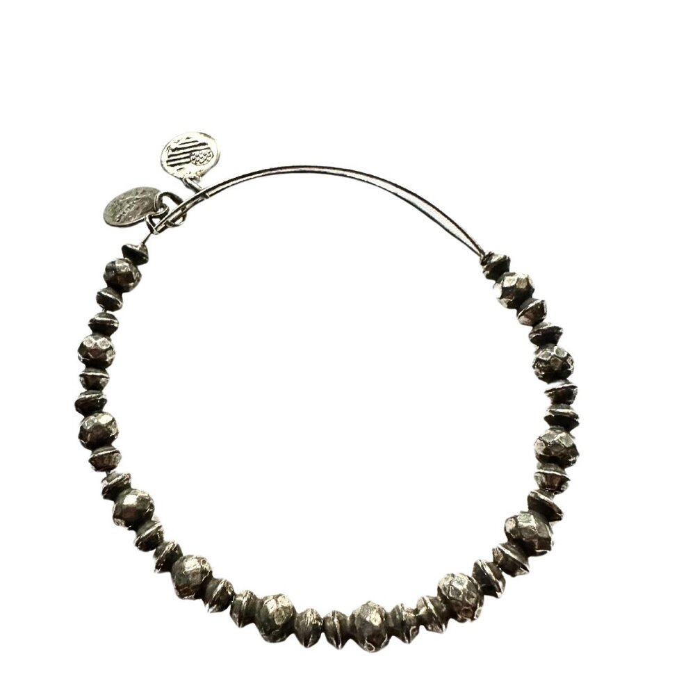Alex and Ani Silver Beaded Bracelet